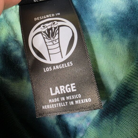 Broken Promises Guilt Anime Graphic Large Green Shirt Tie Dye Short Sleeve - Picture 5 of 12